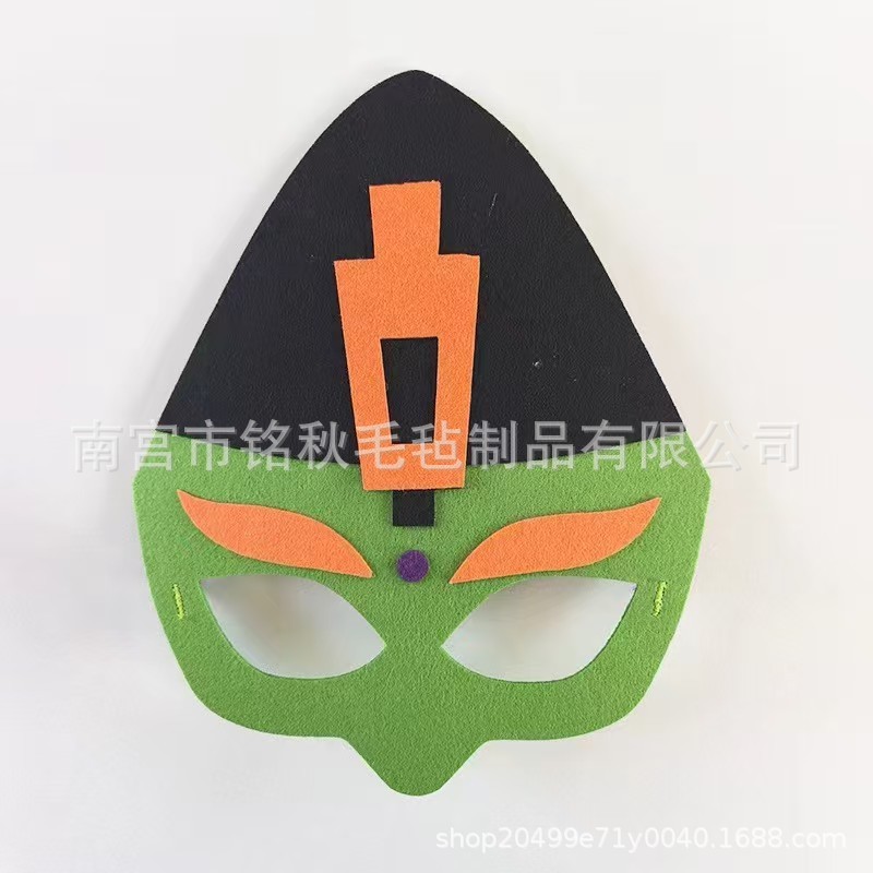 クロスボーダーハロウィンスカルゴーストマスク子供パーティー面白い小道具ホリデードレスアップ海賊帽子フェルトマスク|undefined