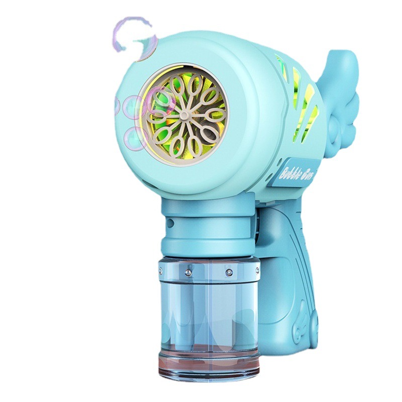 Gatlin máquina de burbujas de juguete para niños pistola de burbujas eléctrica de mano automática para niños y niñas puesto en el mercado nocturno de juguete