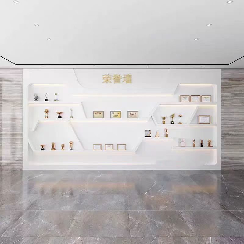 塗装ディスプレイキャビネットモダンシンプル展示ホールファッションサンプルディスプレイ壁美容室スキンケア製品ディスプレイ壁ディスプレイ壁|undefined