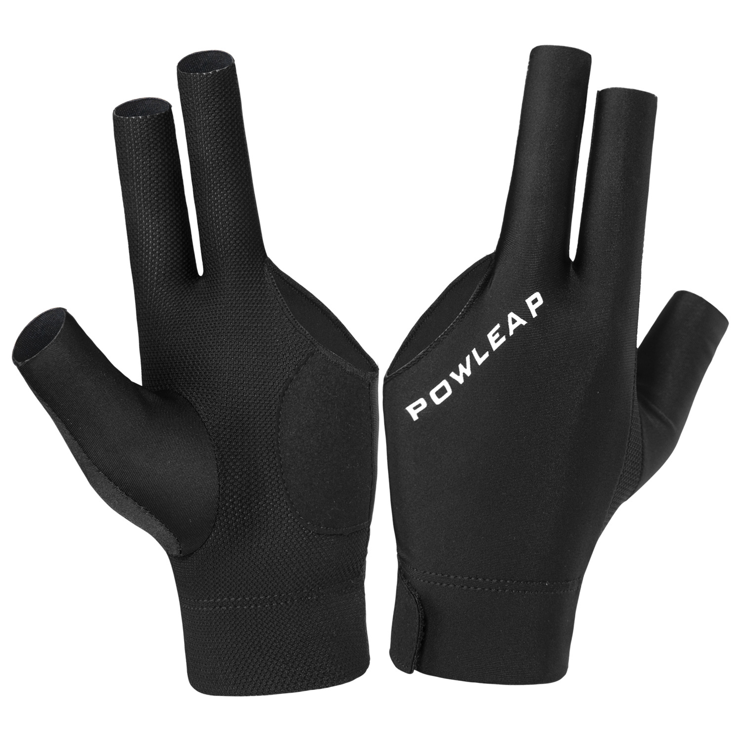 台球三指手套台球手套黑八桌球左手漏指手套斯诺克台球配件批发