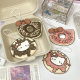 Original donut kt wood pulp cotton sponge wipe cute cartoon variety of durable compressed kitchen dishwashing towel desktop wipe