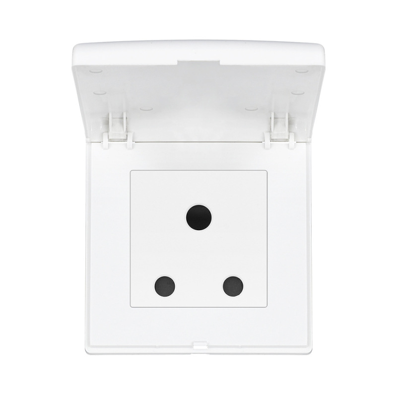 Cross-Border South Africa Three-Hole Socket with Splash-Proof Cover Wall Socket Kitchen Bathroom Toilet Manufacturer Direct Sales Pc Panel Cross-Border South Africa Three-Hole Socket with Splash-Proof Cover Wall Socket Kitchen Bathroom Toilet Manufacturer Direct Sales Pc Panel