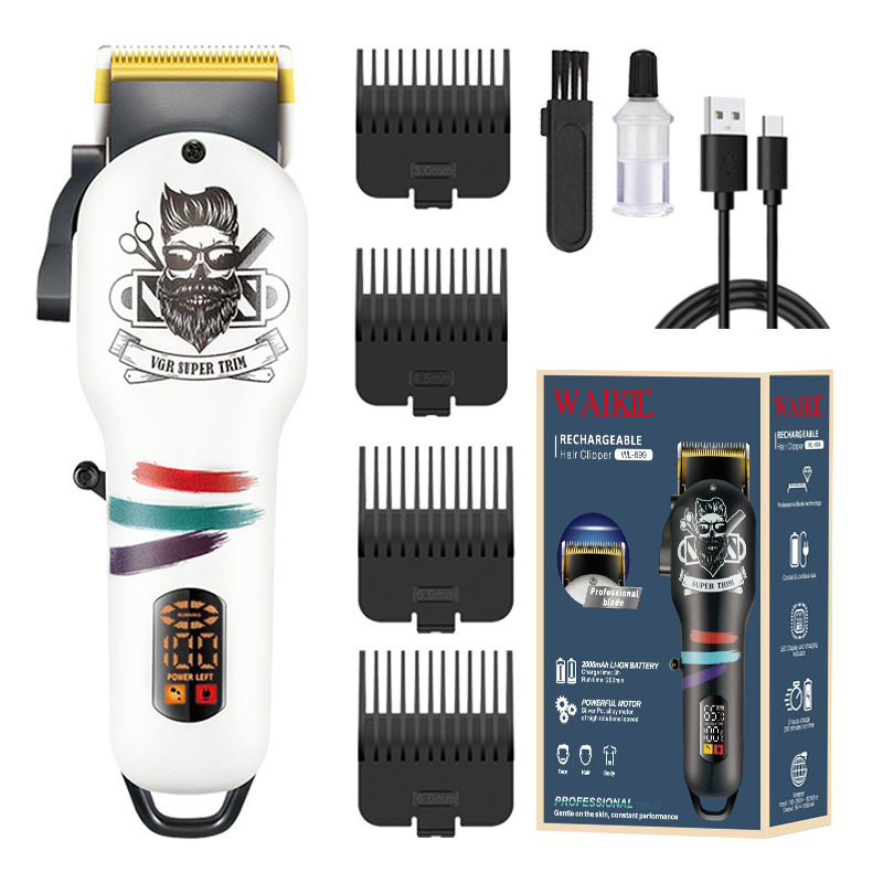 家庭用クロスボーダーデジタルディスプレイ電気バリカン、落書き理髪店、ヘアサロン専用電気バリカン|undefined