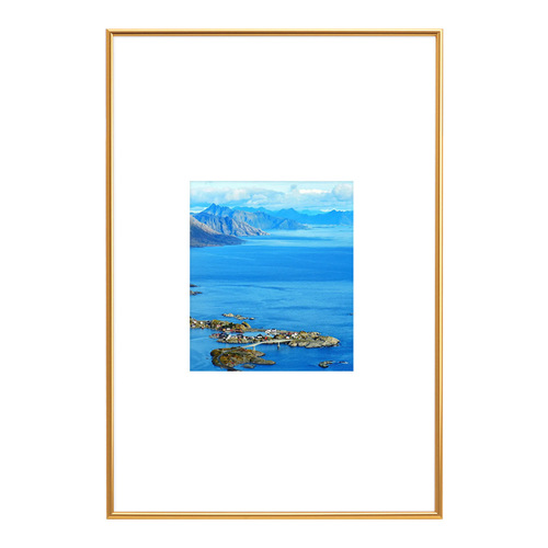 Simple aluminum alloy picture frame narrow side wall hanging simple photo frame a3A4 poster frame 4k8 open any size