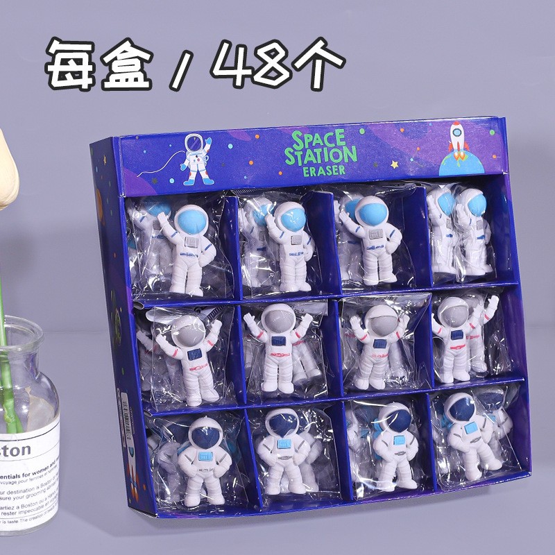 Astronauta astronauta estilo goma nueva goma tridimensional desmontable juguetes de regalo navideño para niños ceremonia de apertura