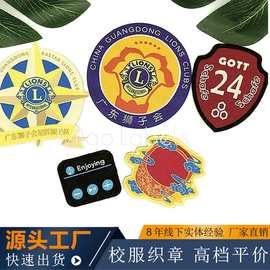 服装辅料DIY刺绣布贴 按需定制卡通布章胸章幼儿园织唛章绣花可缝
