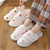 Postpartum breathable comfortable footwear with velcro for pregnant, demi-season cotton slippers for young mother, soft sole