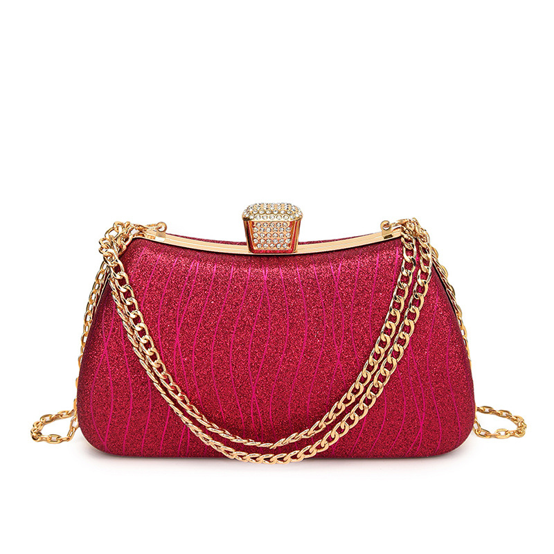 Bolsos transfronterizos bolsos de mujer 2024 nueva moda europea y americana bolsos de hombro estrella brillante bolsos de cadena roja red bolsos de caja