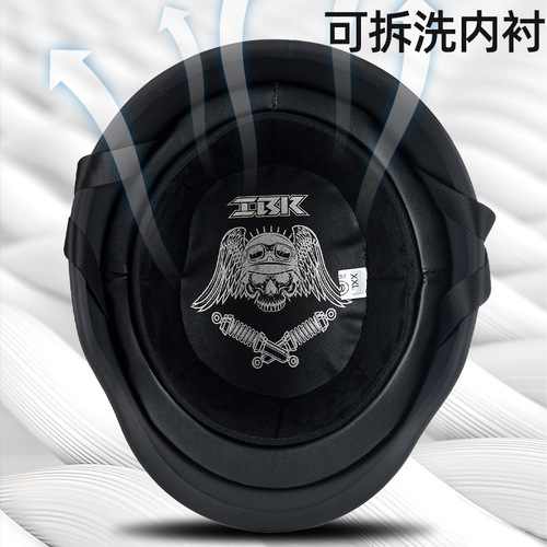 German-style soldier helmet motorcycle half-helmet summer cruiser all-season 3C certified cycling half-helmet