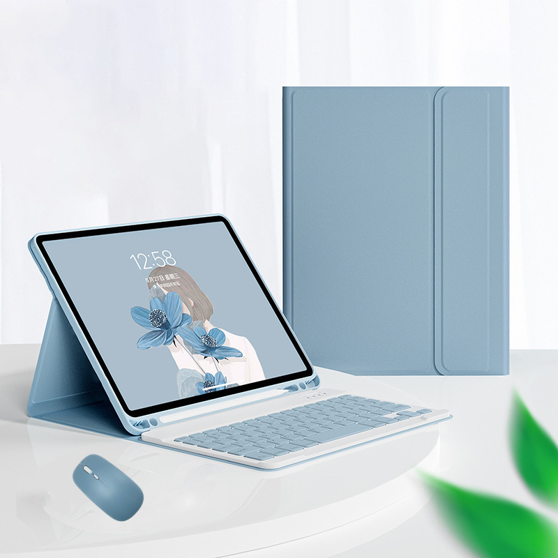 iPad10世代タブレット保護ケースに最適 10.9inch 取り外し可能な Bluetooth キーボード磁気ペンスロットレザーケース第 11 世代|undefined