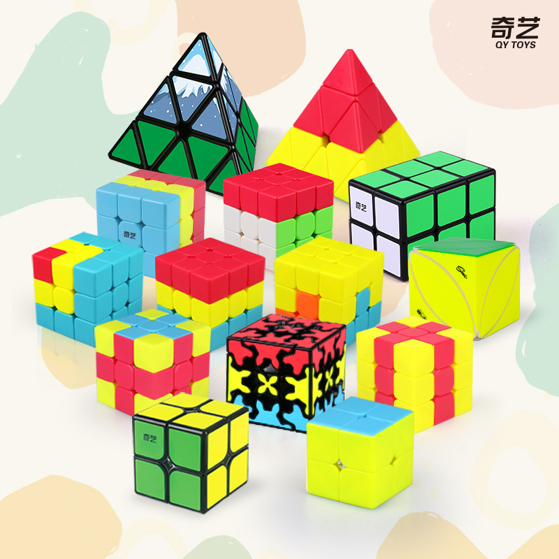 Qiyi moyu early childhood education series magic tower concave-convex sandwich hamburger maple leaf children's educational toy magic cube