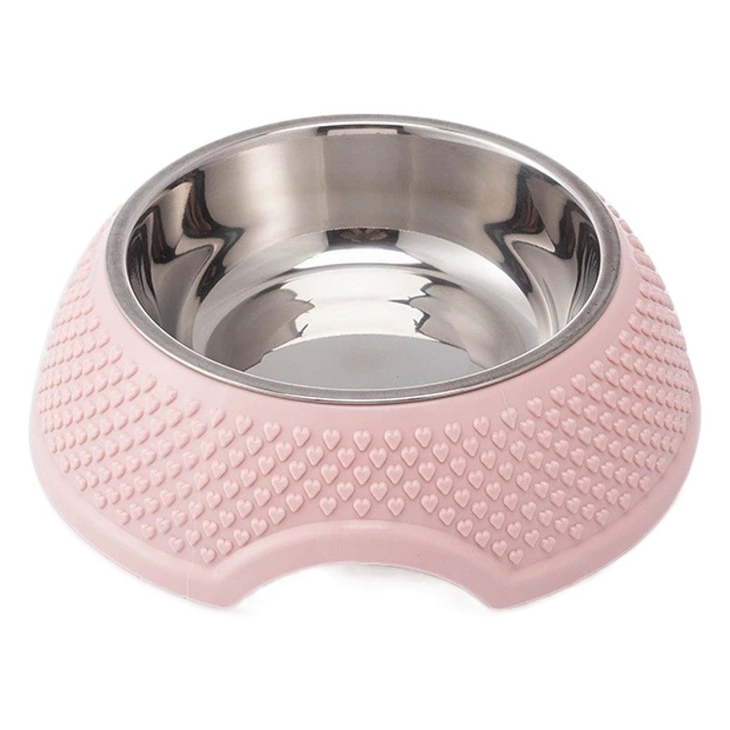 Comedero para Mascotas, Tazón para Comida de Gato, Tazón para Perro, Plástico, Acero Inoxidable, Antiderrames, Gran Capacidad, Tazón Grande para Perro, PE