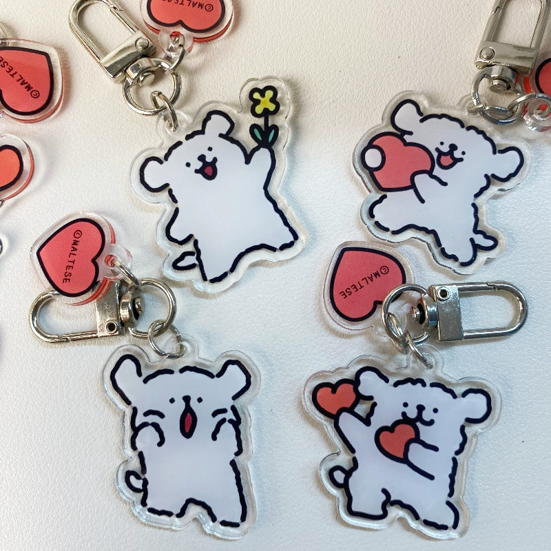 Cartoon high quality keychain, cute backpack accessory, Birthday gift