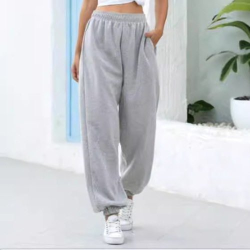 2024 Autumn New European and American Cross-border Foreign Trade Amazon Women's Casual Loose Sports Trousers 