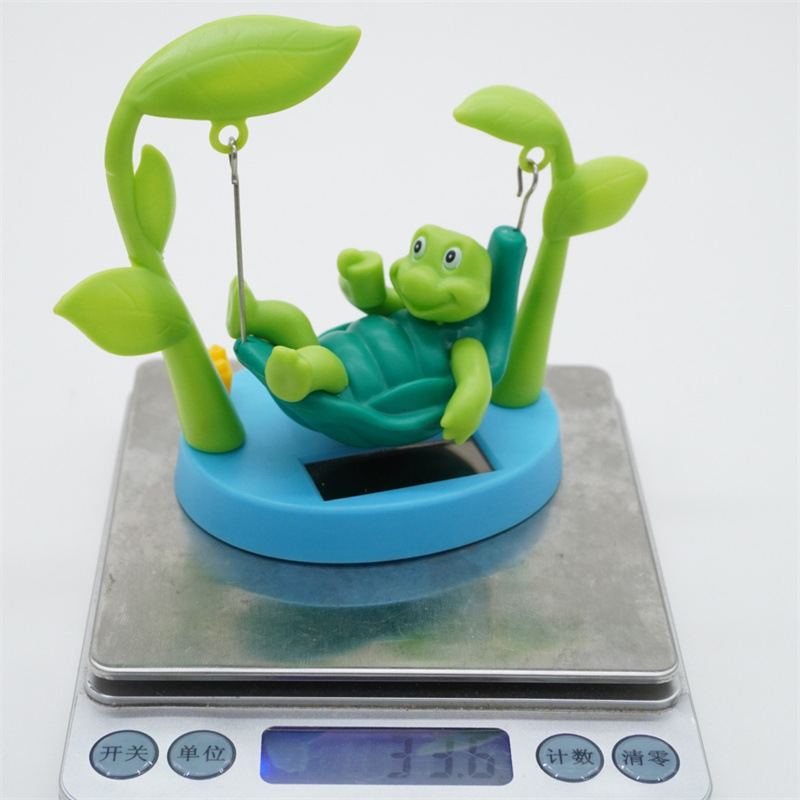 Creative New Solar Car Interior Decoration Ornaments Cartoon Turtle Doll Toys Home Ornaments