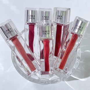 kakashow Transparent Moisturizing Mirror Lip Glaze Clear Moisturizing Doodle Lips Student Party Parity Matte Fog Lipstick