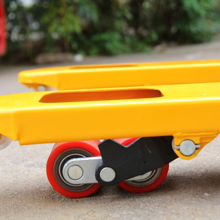 堆高车小型手动叉车半电动推高车液压站驾式九星