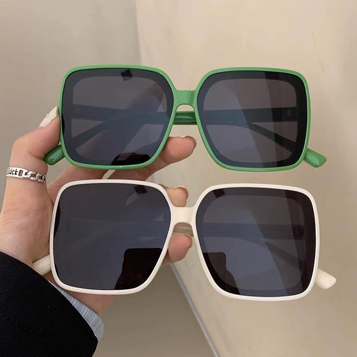 Square brand glasses, sunglasses, Korean style, high-quality style