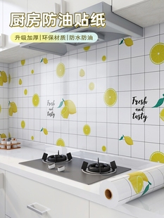 Kitchen Wall Oil-proof Sticker Self-adhesive Fireproof High Temperature-resistant Marble Stove Surface Waterproof and Moisture-proof Wall Sticker Wall Wallpaper
