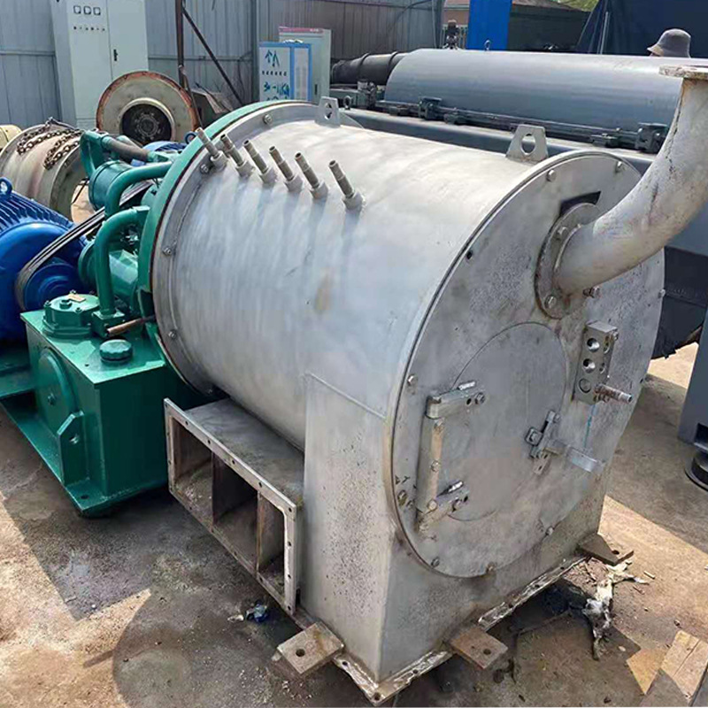 二手双级推料离心机 钛材全自动氯化铵氯化钠活塞推料离心机