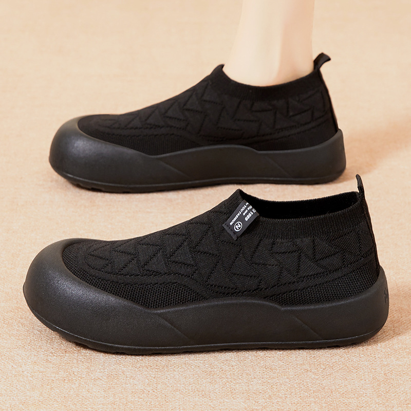 Zapatos de mujer nuevos zapatos de enfermería transpirables de verano zapatos casuales suaves simples zapatos de mujer de color sólido zapatos de suela gruesa zapatos de mujer