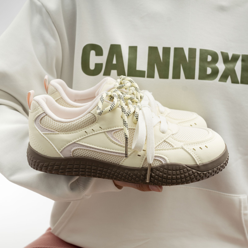 Bell Breathable Casual Sneakers 2026 Spring New Student Sports Shoes Versatile Mesh German Training Shoes for Women 6862