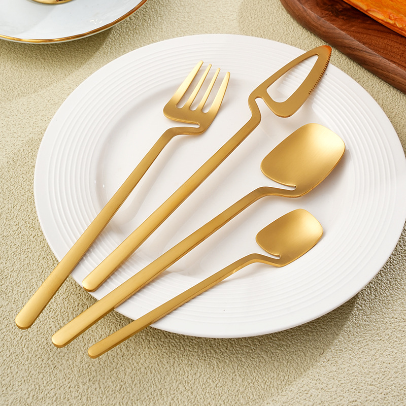 Stainless Steel Coffee Spoon And Fork Set For Dessert And Home_voghion.com