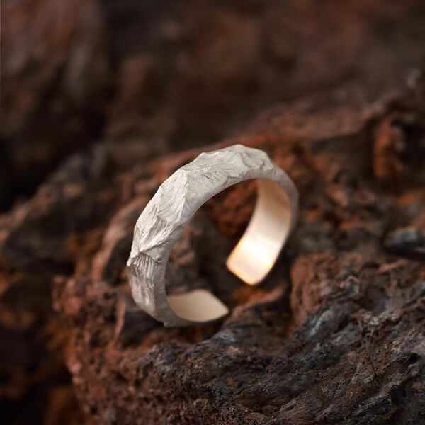 Adjustable ring for men and women handmade