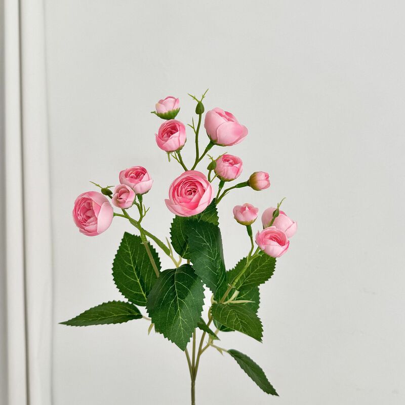 小さな椿の花12個、造花、手持ち花、造花、ホームリビングルームの装飾、ホテルの装飾、撮影小道具|undefined