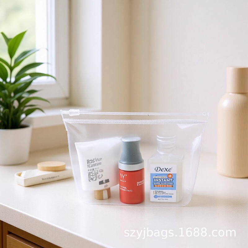 Dense Zipper Dumpling-Shaped Heat-Sealed Makeup Bag Frosted Pvc Makeup Bag Custom Manufacturer Dense Zipper Dumpling-Shaped Heat-Sealed Makeup Bag Frosted Pvc Makeup Bag Custom Manufacturer
