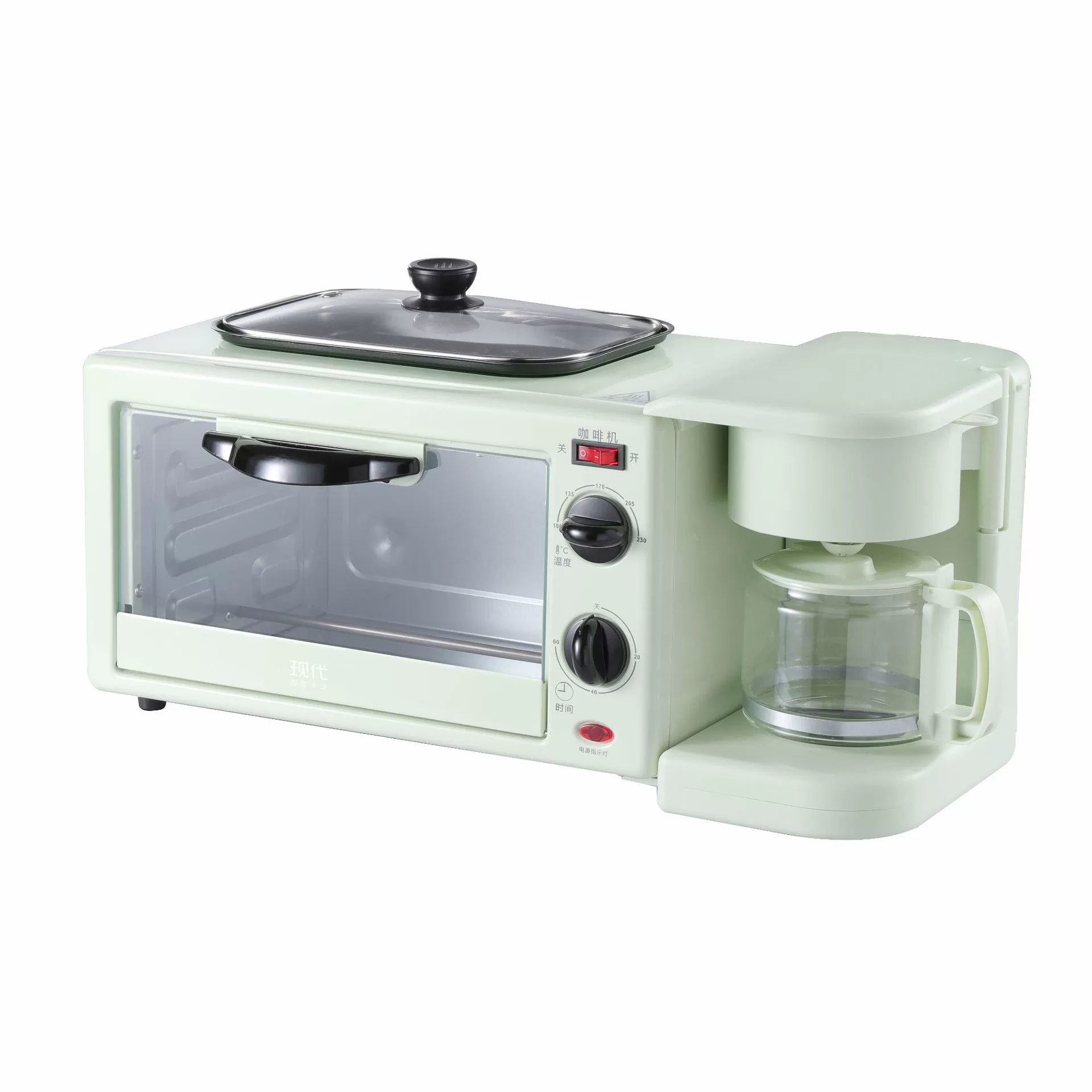 Sanheye multi -function breakfast machine 110V220V home multi -scholar furnace 3 in 1 breakfast cross -border foreign trade