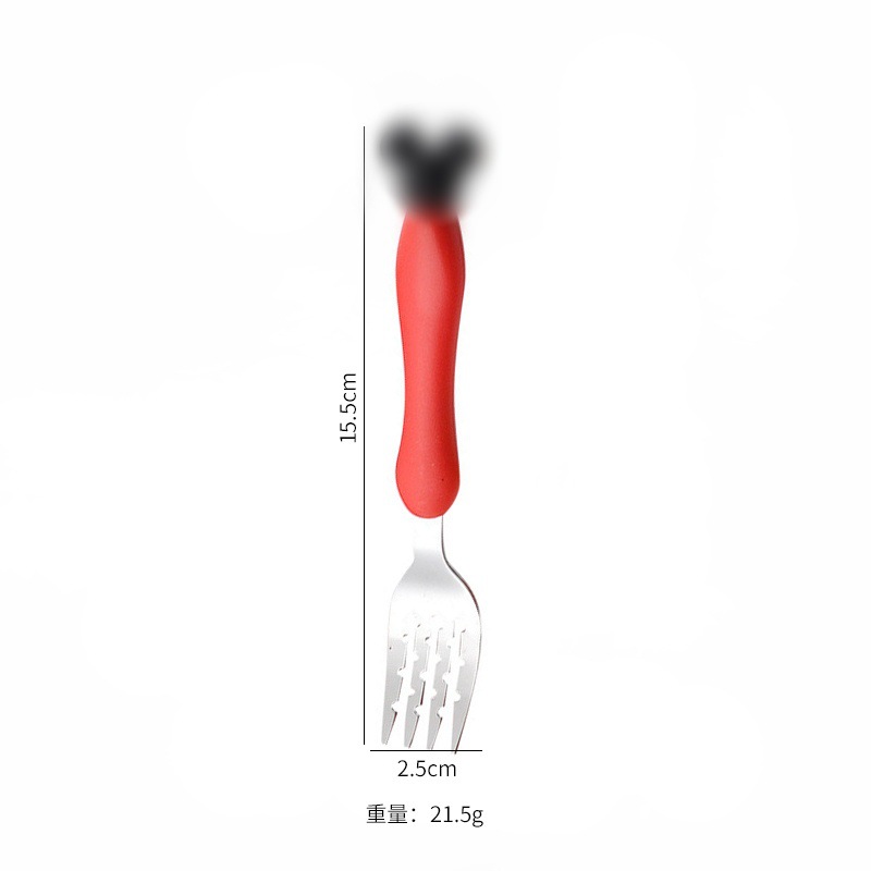 대형 포크 [빨간색 손잡이]
