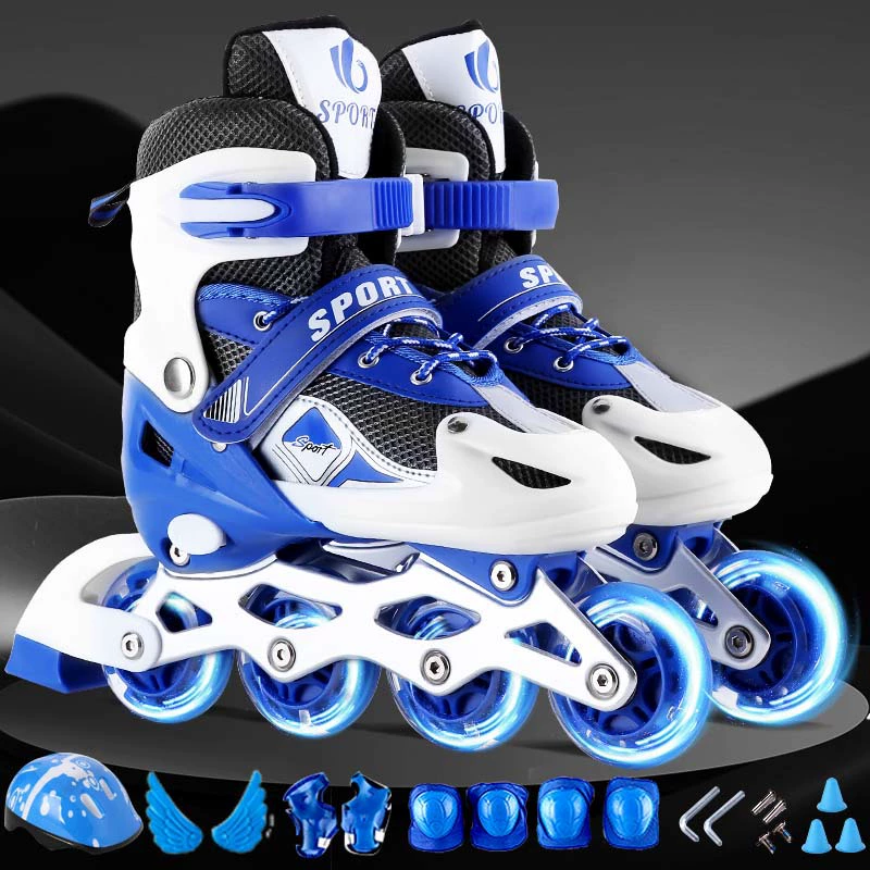 [Children's set, roller skates for men and women, full set]