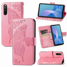 外贸适用索尼Xperia10 iii翻盖多功能L4/5保护套 索尼5ii手机皮套