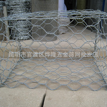 石笼网 绿化支护包塑铅丝石笼网 水利工厂防护用格宾网 雷诺护垫