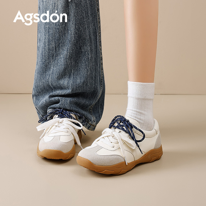 Zapatos de entrenamiento de ballet para mujeres 2025 nuevos zapatos de invierno y otoño con suela gruesa Agam zapatos casuales ligeros zapatos blancos pequeños