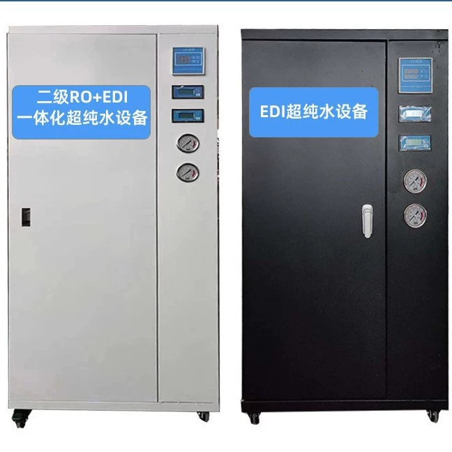 Прямые поставки с завода, блочное микроинтегрированное оборудование для получения сверхчистой воды EDI, двухступенчатая установка RO+EDI