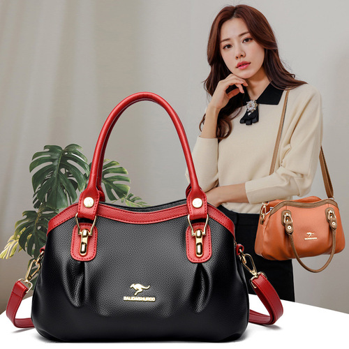  New Arrival Women's Handbags for Foreign Trade, Mid-Aged Mom Bags, Stylish and Elegant Tote Bags, Trendy Colorful Shoulder Bags