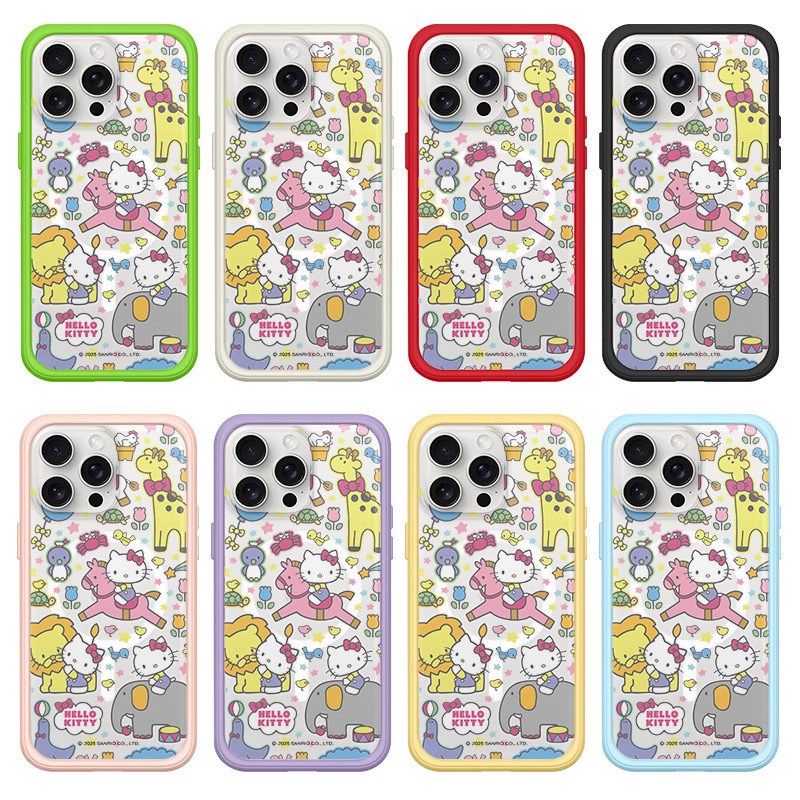 Rhino Shield Magnetic Iphone16Pro Max Mobile Phone Case Back Panel Two-In-One 15P Cartoon 14P Zoo 13P