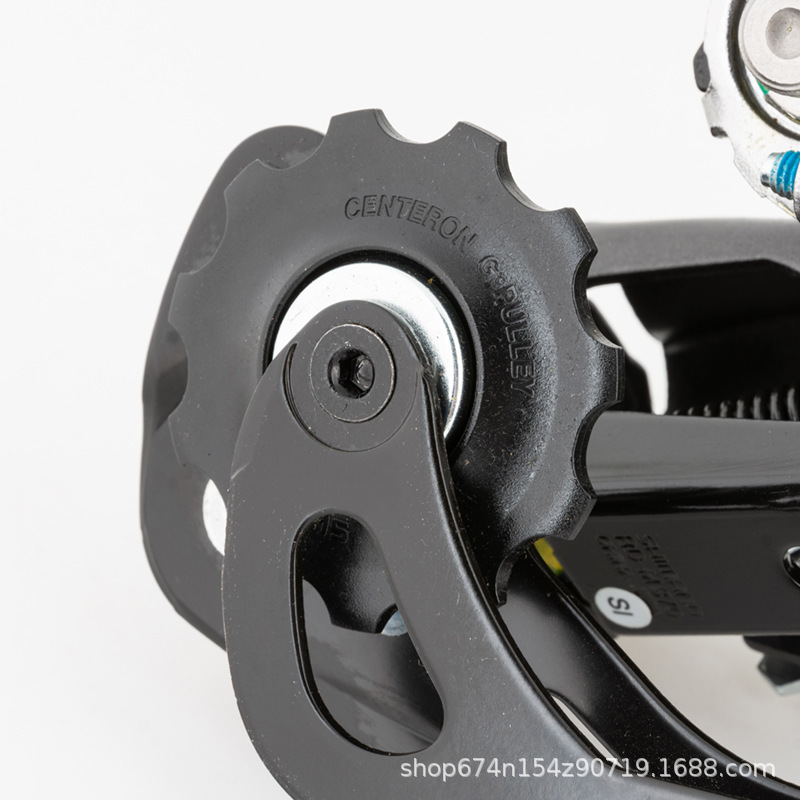 Bicicleta desviador trasero bicicleta de montaña 9 velocidades 27 velocidades posicionamiento trasero dial 370 aleación de aluminio accesorios de reparación de cambio de marcha