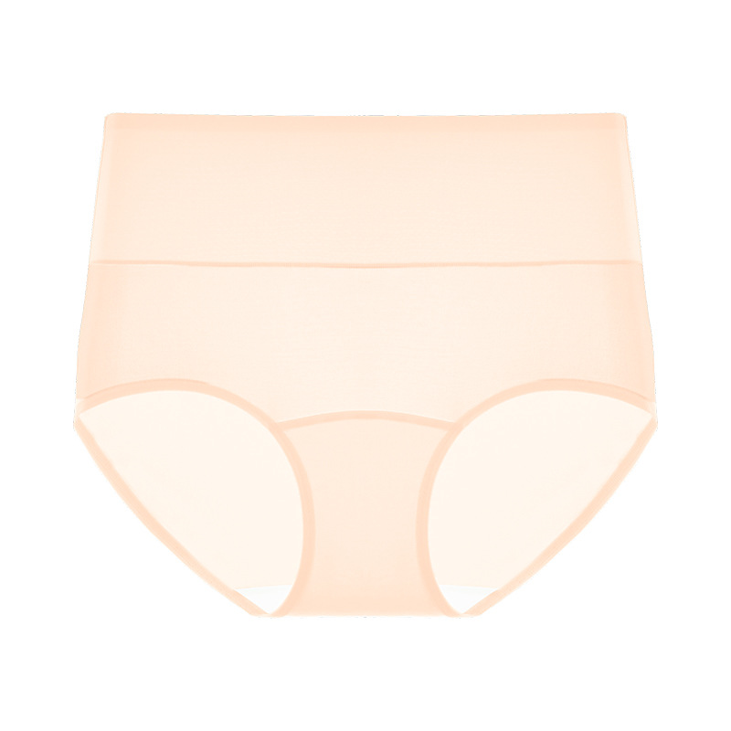 Cintura alta, gran tamaño, entrepierna larga, seda de hielo, sin costuras, entrepierna antibacteriana de grado 10A, seda de hielo, 200 kg de grasa, calzoncillos de mujer