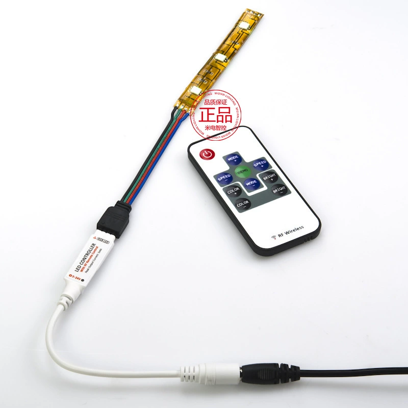 Small wireless LED light strip, lamp, controller, 10 keys, 5v
