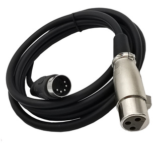 ��DIN 5Pin �DXLR���z��ĸ���l�B�Ӿ� MIDI to XLR Adapter Cable