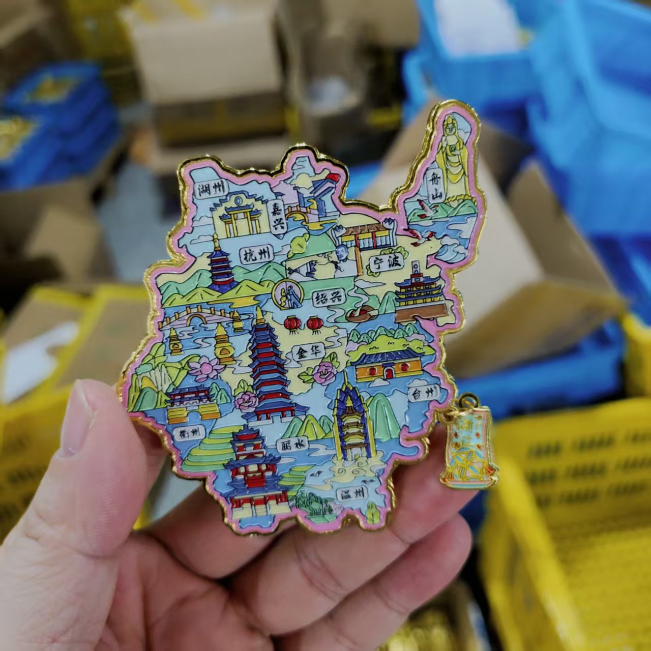 금속-절강-지도