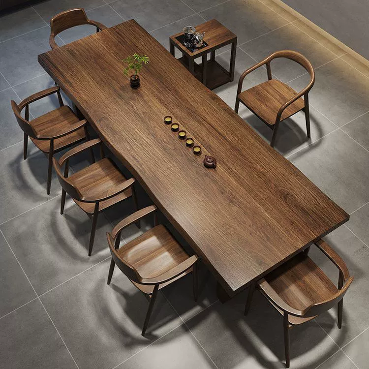 Интернет-знаменитости чайный столик, простой чайный столик из цельного дерева, балконный стол и стул, офис, гостиная, домашний чайный столик и стул, комбинированный набор