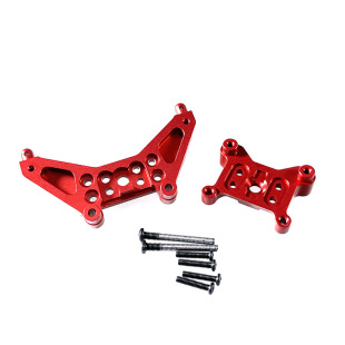 Meijiaxin 1/14 14301 14302 modification accessories parts upgrade metal front and rear shock absorber frame