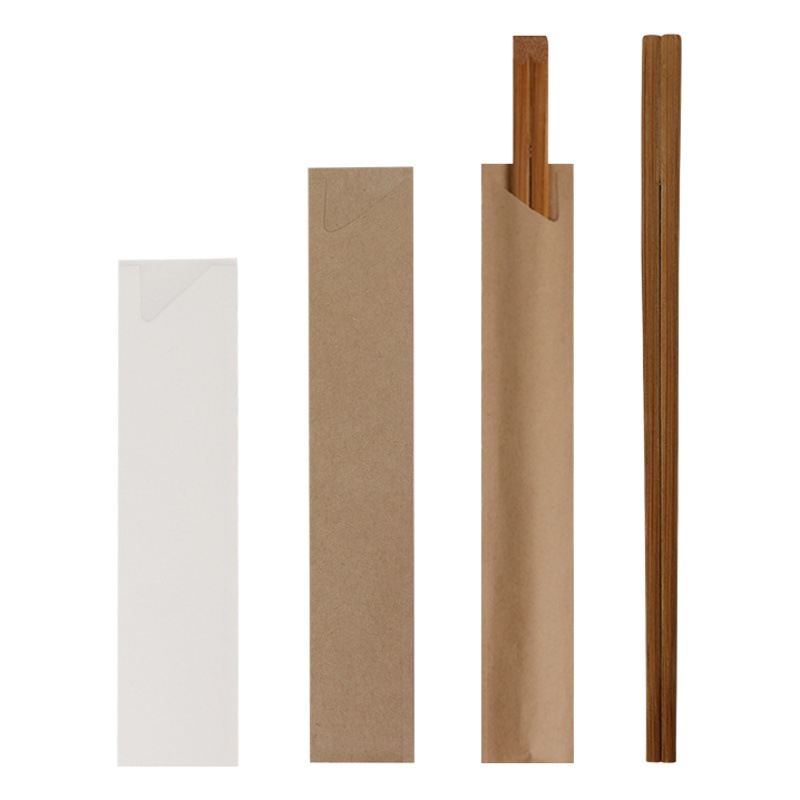 Kraft paper chopsticks set restaurant catering disposable chopsticks packaging bags paper bags can be developed logo