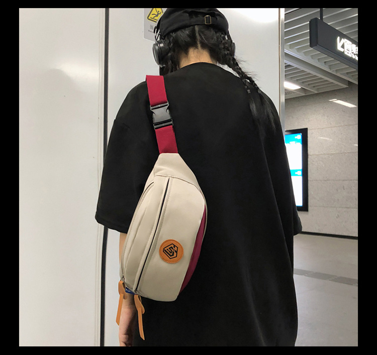 Simple and sporty trendy brand chest bags for both men and women, student waist bags, large-capacity niche single-shoulder bags, crossbody bags for women undefined