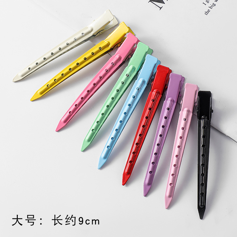 Hairdressing Pointed-Billed Clip Hair Root Fluffy Artifact Makeup Hairpin Female Bangs Duckbill Clip Styliding Clip Female Word Clip