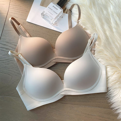 Simple seamless underwear for girls with small breasts, push-up, no steel ring, secondary breasts, anti-sagging, breathable student bra